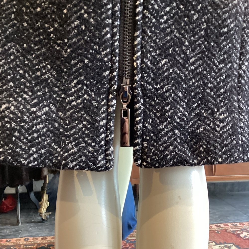Tony Burch Black Herringbone Skirt - Picture 6 of 14